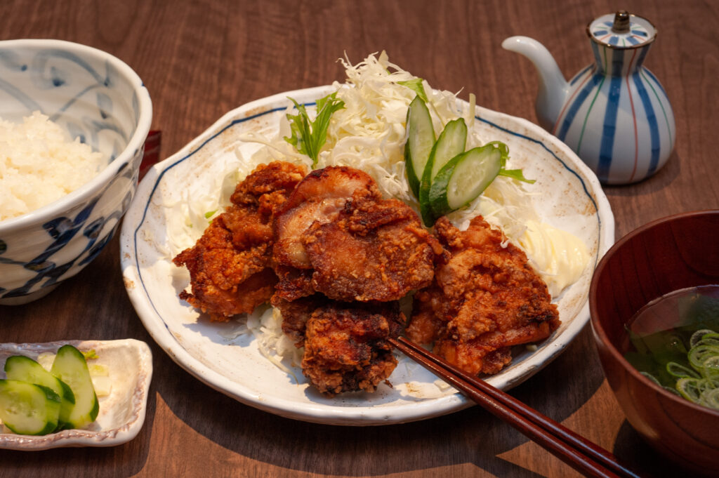 竜田揚げ定食